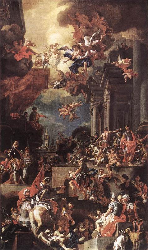 Francesco Solimena The Massacre of the Giustiniani at Chios Germany oil painting art